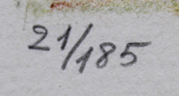 □☆荻須高徳 【パリの魂 食品店】 リトグラフ 直筆サイン