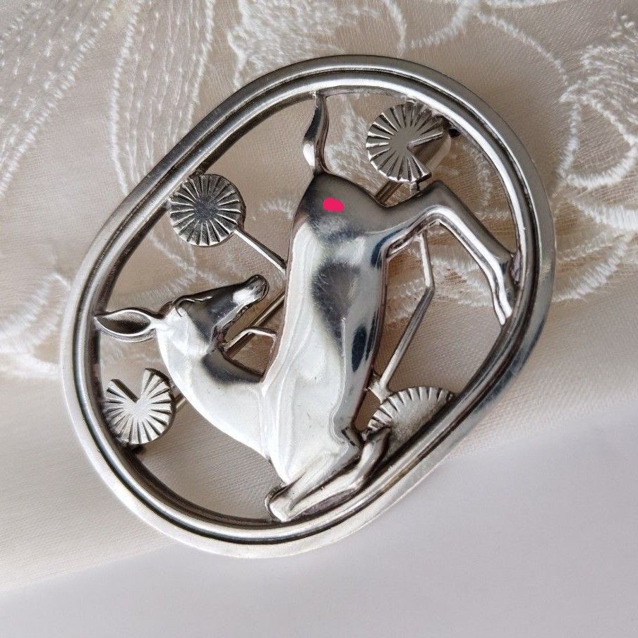 ジョージジェンセン ブローチ ＃256 マリノウスキー シカ｜Yahoo