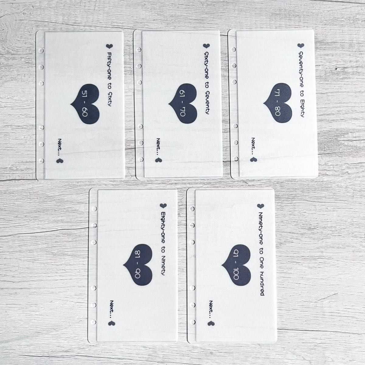 貯金リフィル A6 Saving challenge デザイン⑯ 100 Saving｜Yahoo