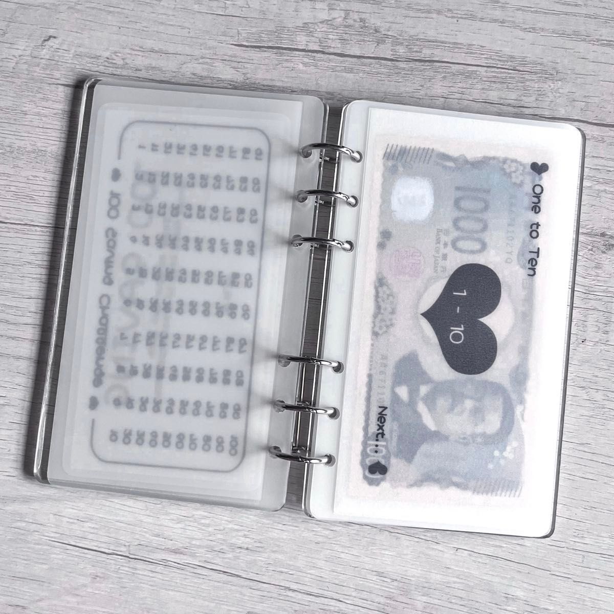 貯金リフィル A6 Saving challenge デザイン⑯ 100 Saving｜Yahoo