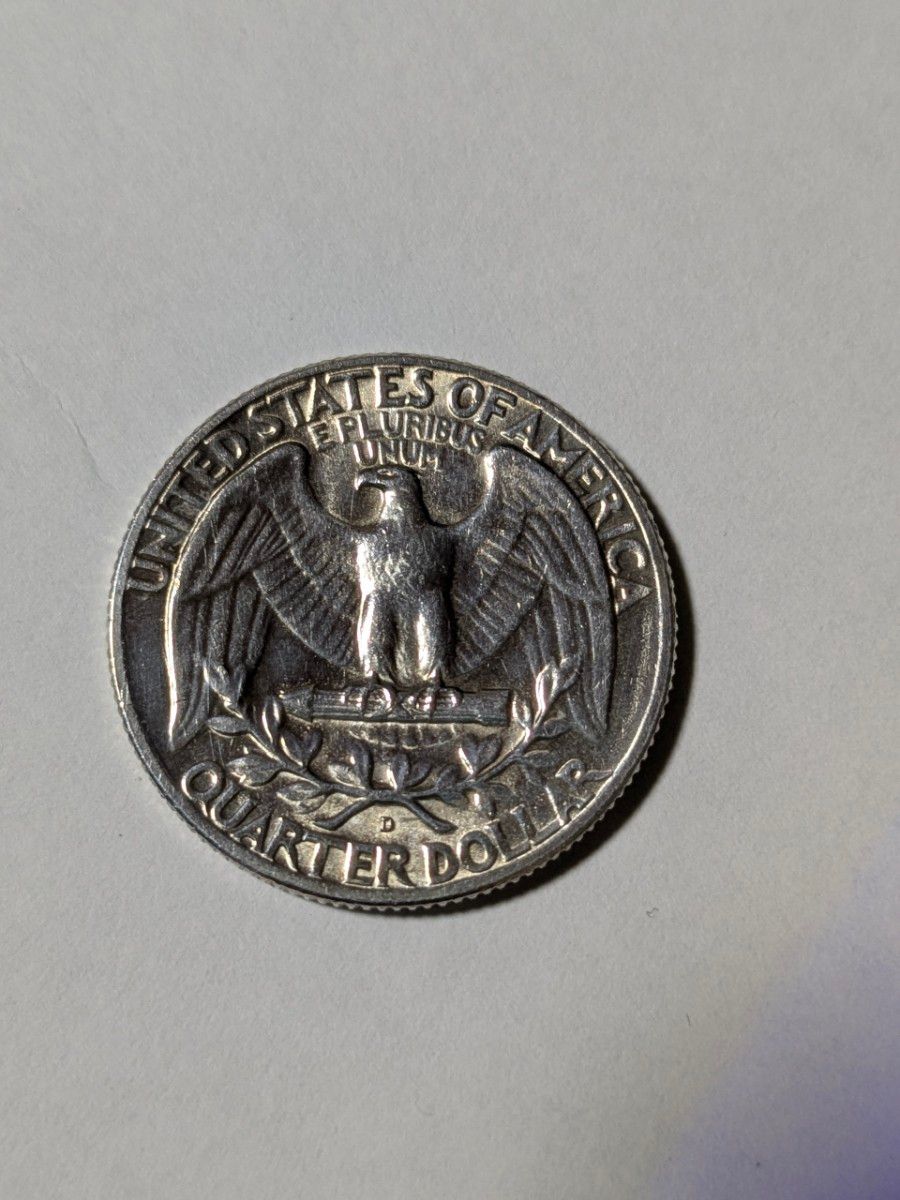 1964年 アメリカ 25セント銀貨 ミントD クォーターダラー｜Yahoo