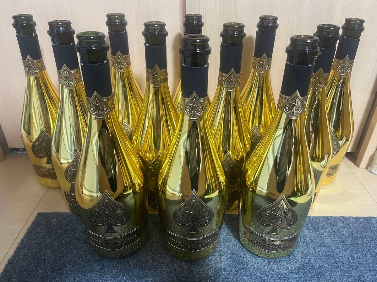 アルマンド ブリニャック ゴールド シャンパン 空瓶 ボトル 外箱 専用BOX