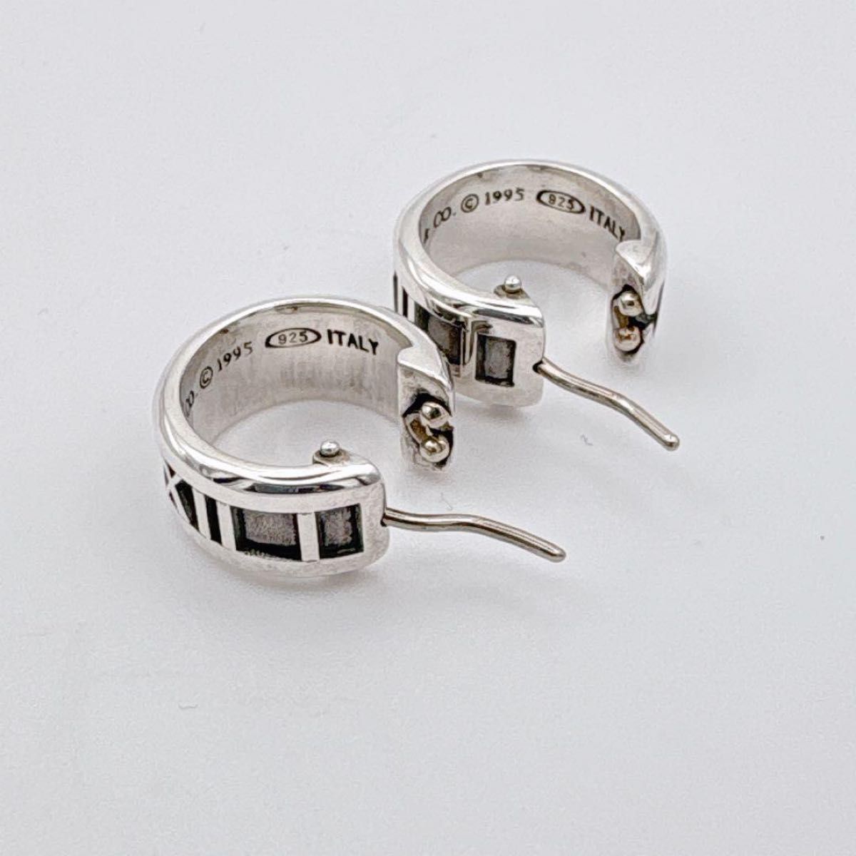 Tiffany&Co ティファニー アトラス フープ ピアス シルバー 925 両耳