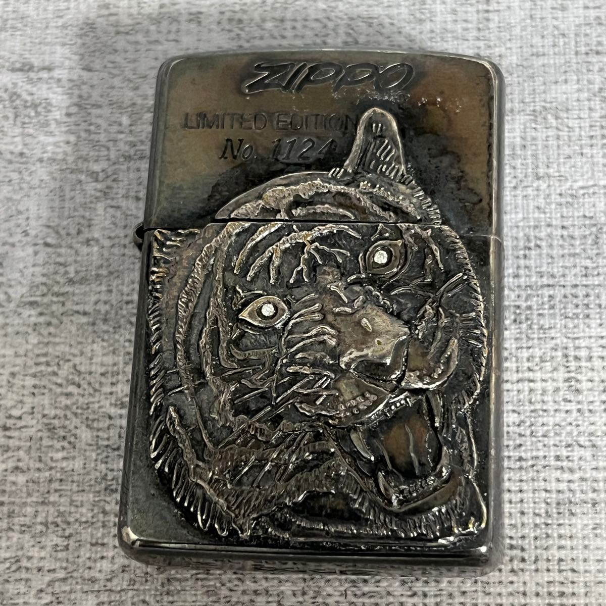 ZIPPO ジッポー 天然ダイヤモンド入り 2000個限定 タイガー 虎 トラ
