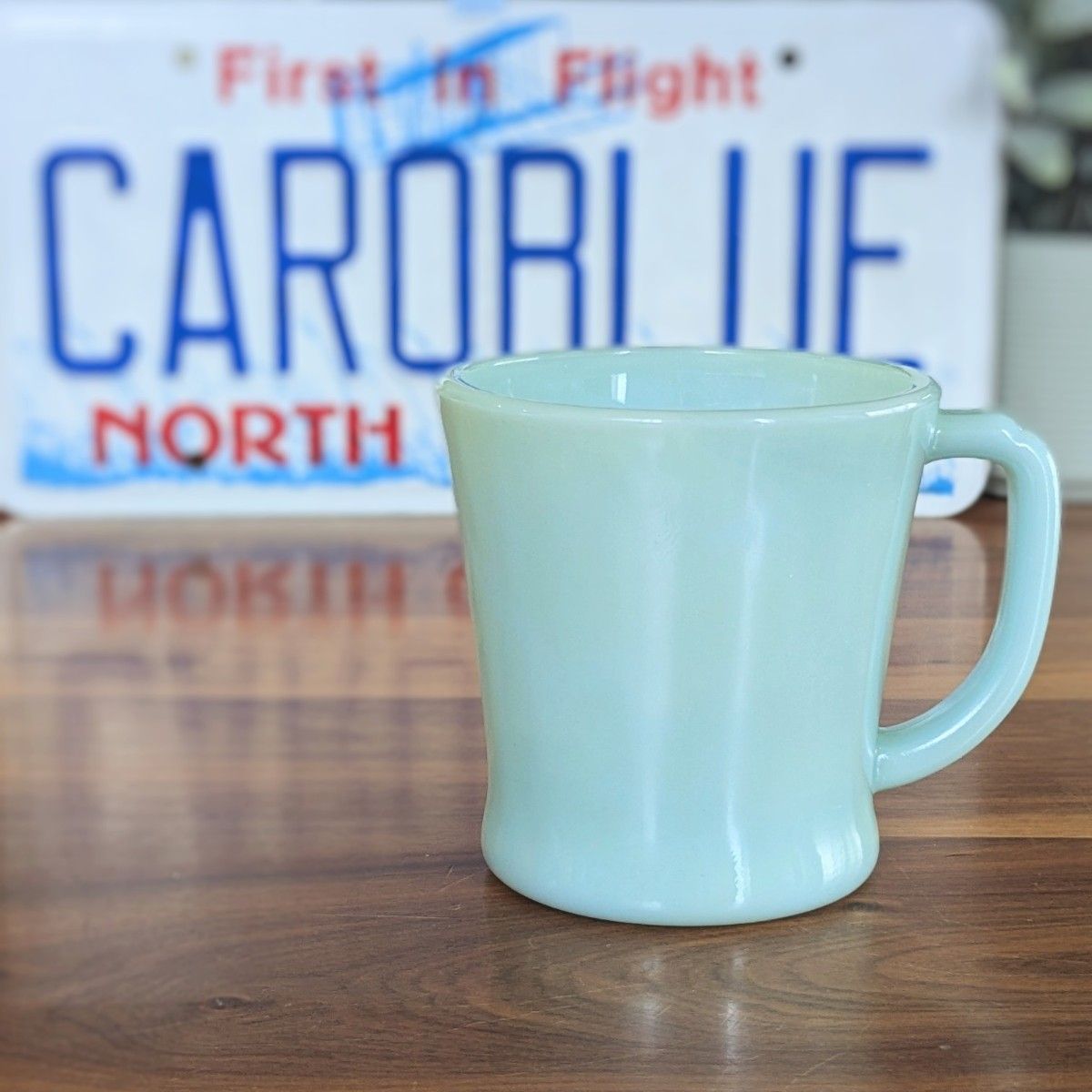 希少 ファイヤーキング ターコイズブルー Dハンドルマグ アメリカ製