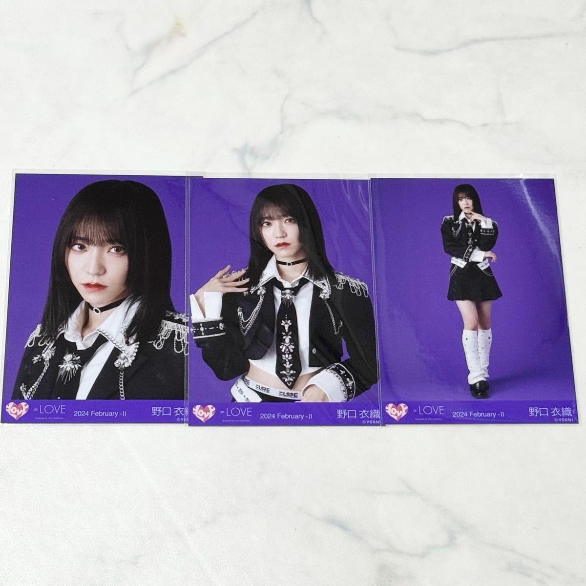 イコラブ 野口衣織 呪って呪って のろのろ 歌唱衣装 生写真 直筆