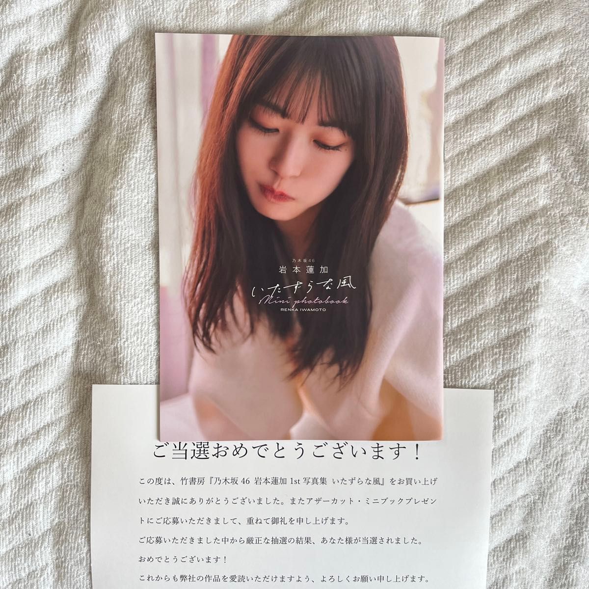 アザーカットミニブック いたずらな風 乃木坂46岩本蓮加1st写真集