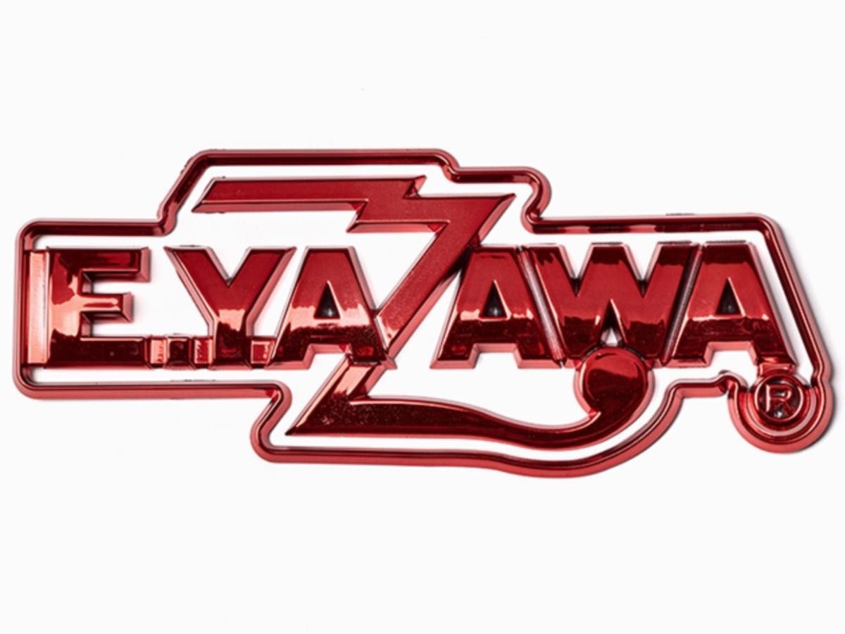 矢沢永吉 3D エンブレムステッカー(ロゴ) メタリックレッド 2枚セット