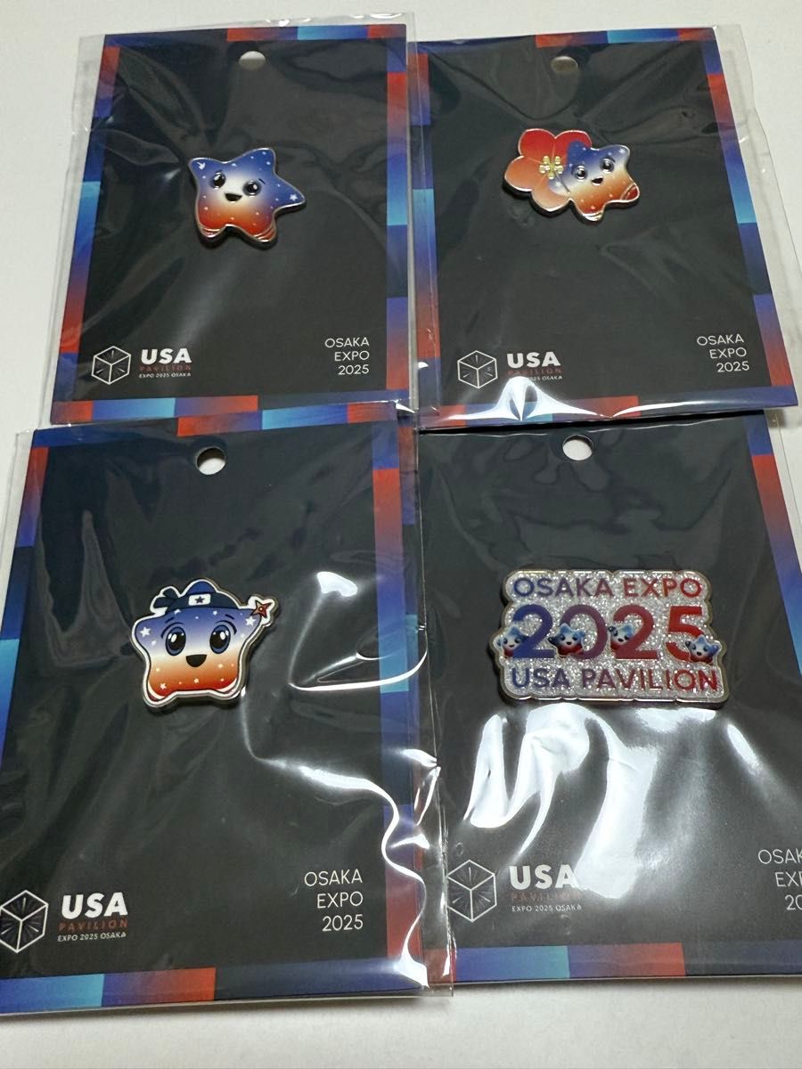 大阪万博 アメリカ ピンバッジ 大阪万博 EXPO2025 アメリカパビリオン