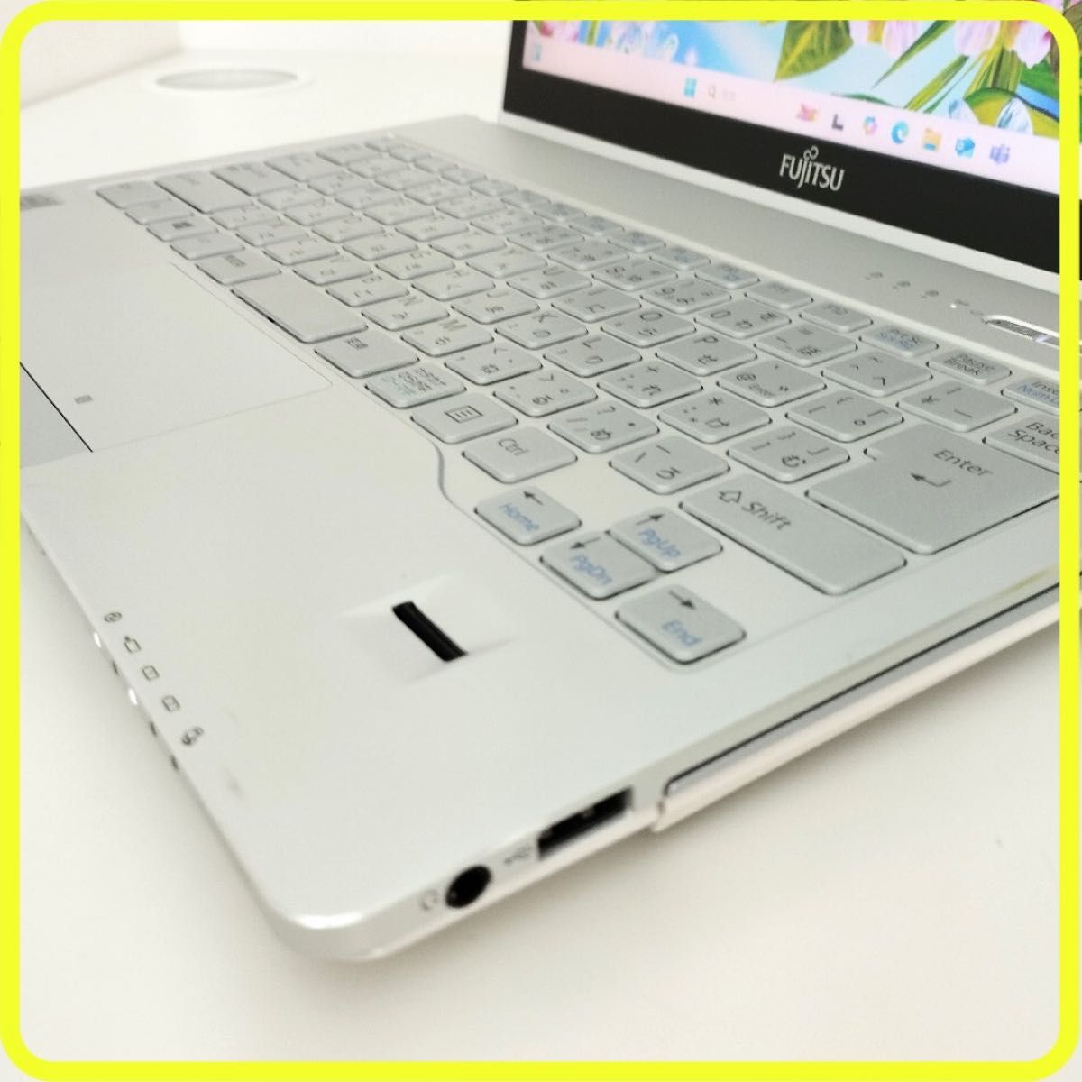 白 新品SSD256GB windows11 ノートパソコン ホワイト 471 富士通 薄型