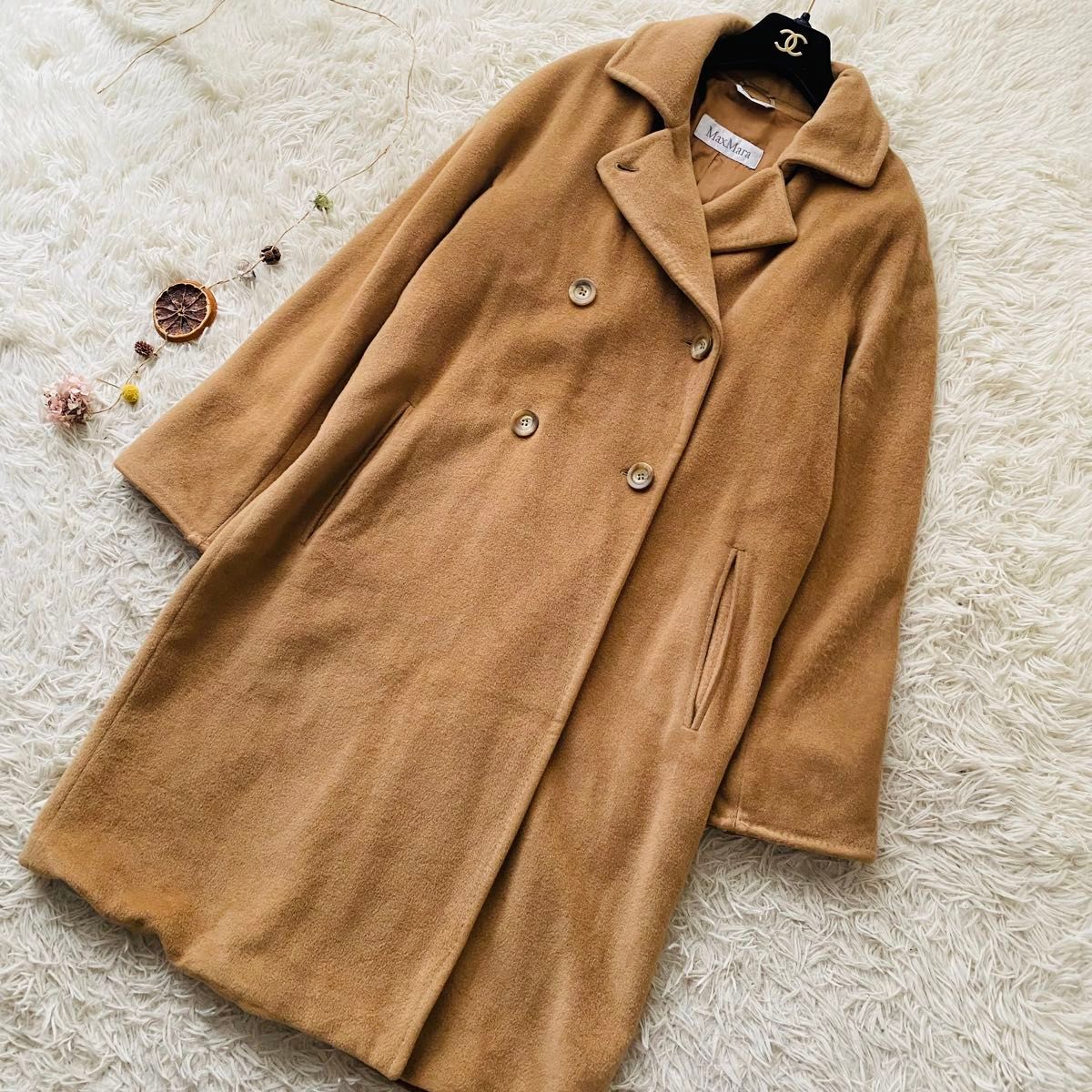 最高級白タグ Max Mara マックスマーラ カシミヤ ヴァージンウール