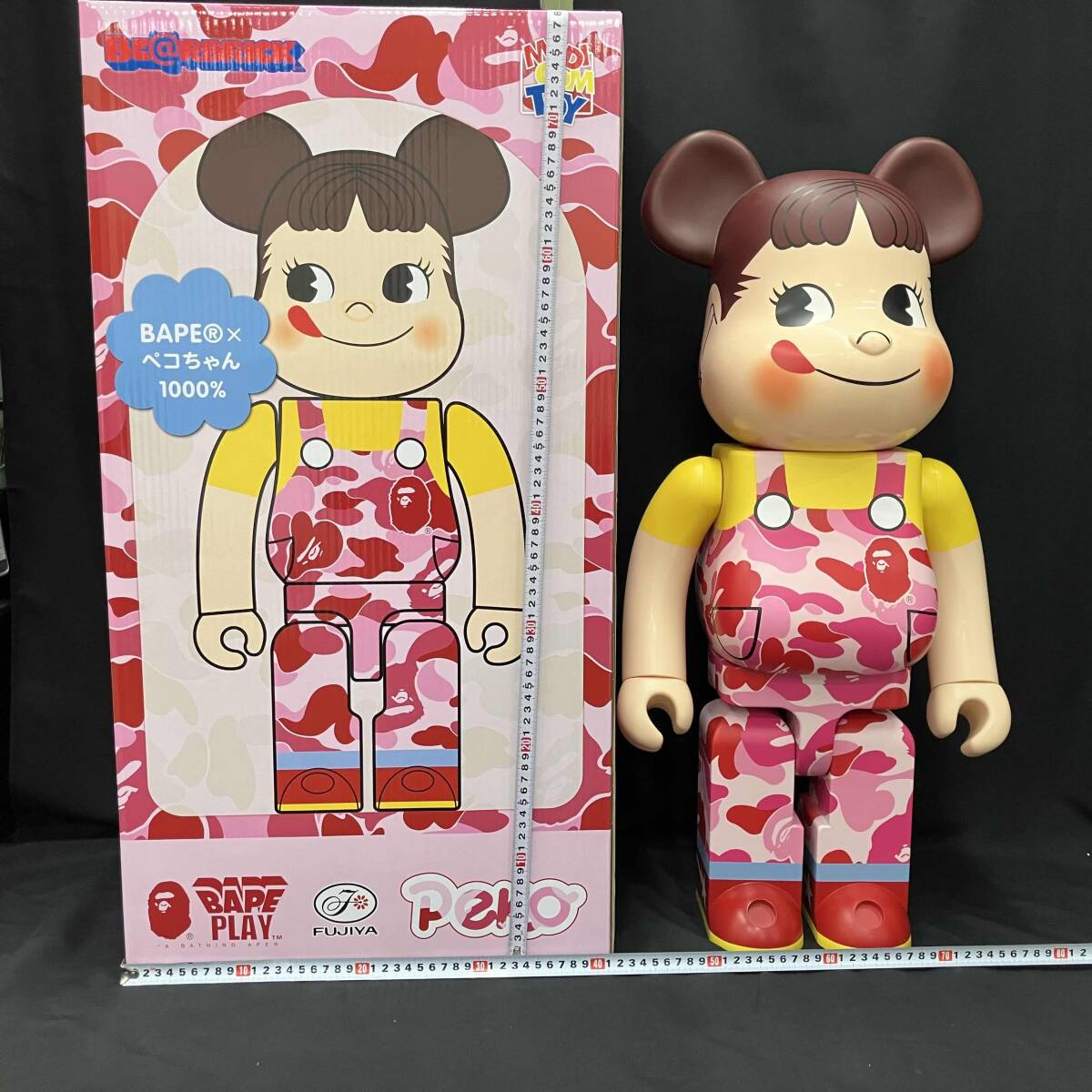 メディコム・トイ BAPE(R) ペコちゃん PINK 1000% BE@RBRICK BE@RBRICK