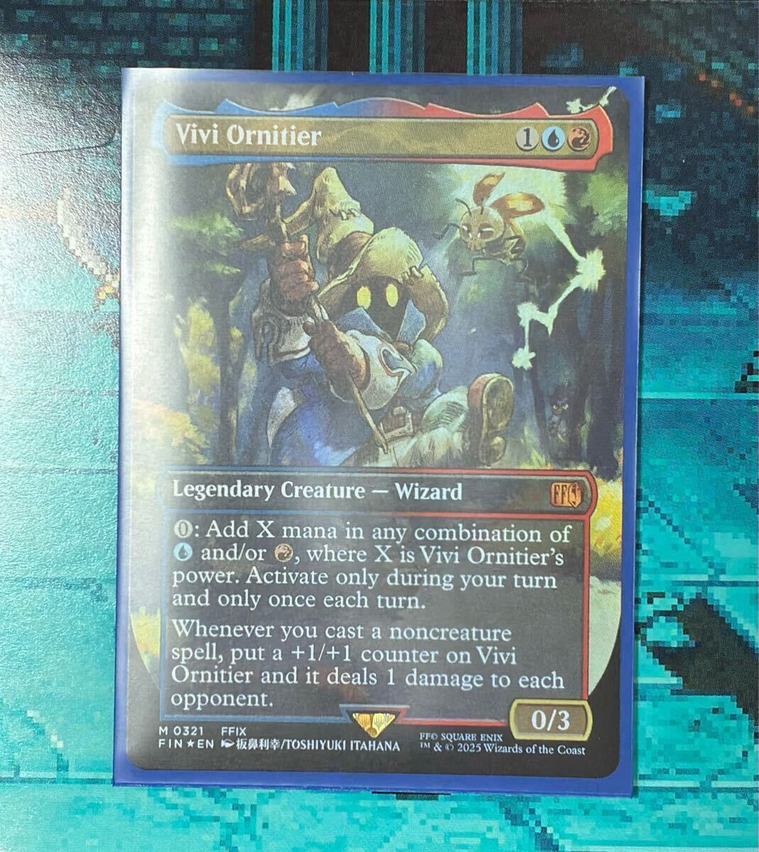 日本語版 ボーダーレス 迷える黒魔道士 ビビ foil MTG 迷える黒魔道士