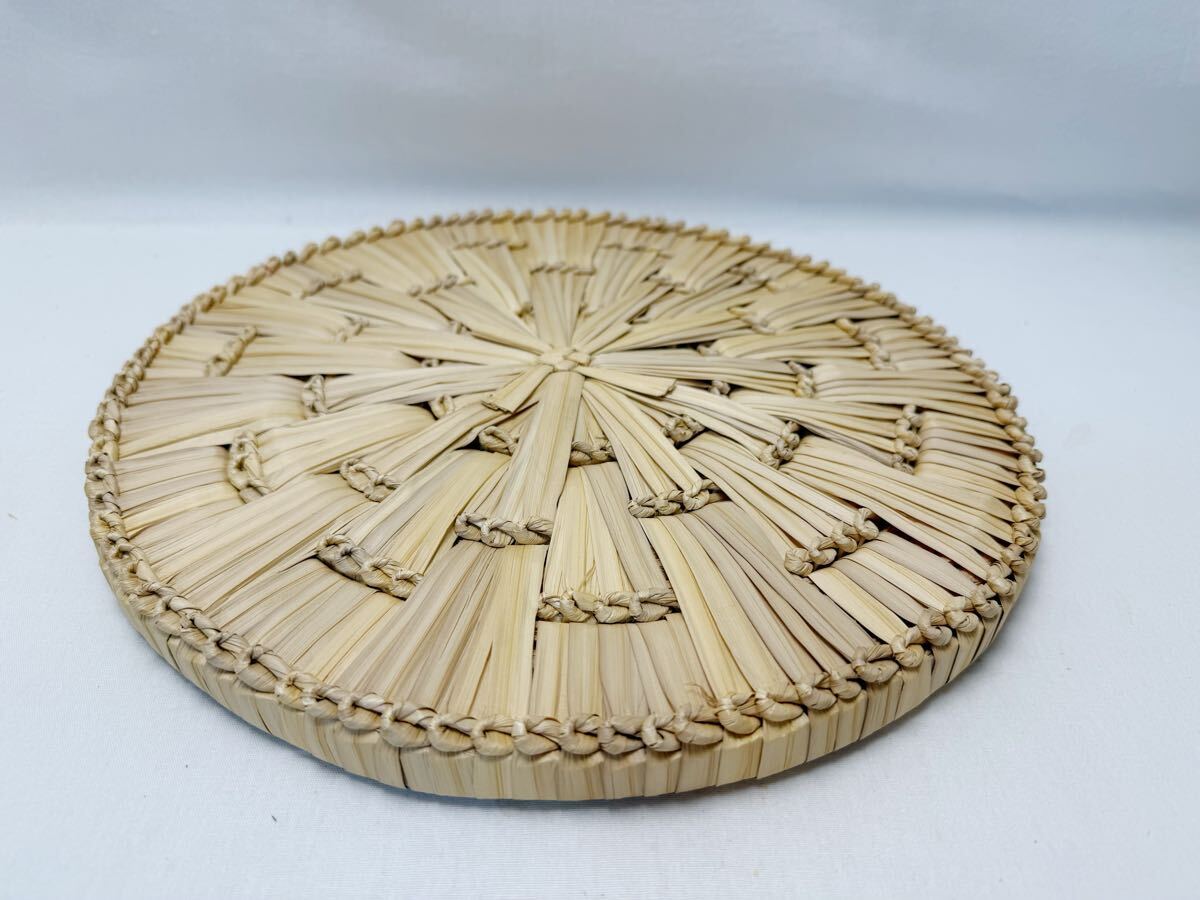 M704738 ほぼ未使用 茶道具 露地道具 円座 5客揃 藁竹 露地道具 水屋