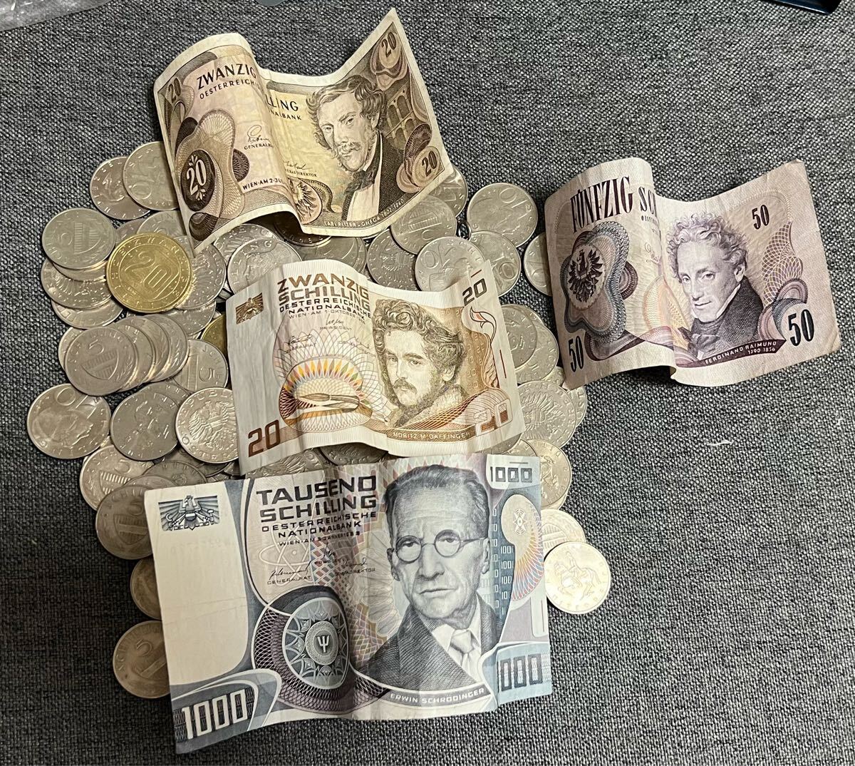外貨 オーストリアシリング コイン 外国 海外 古銭 硬貨 貨幣 ユーロ