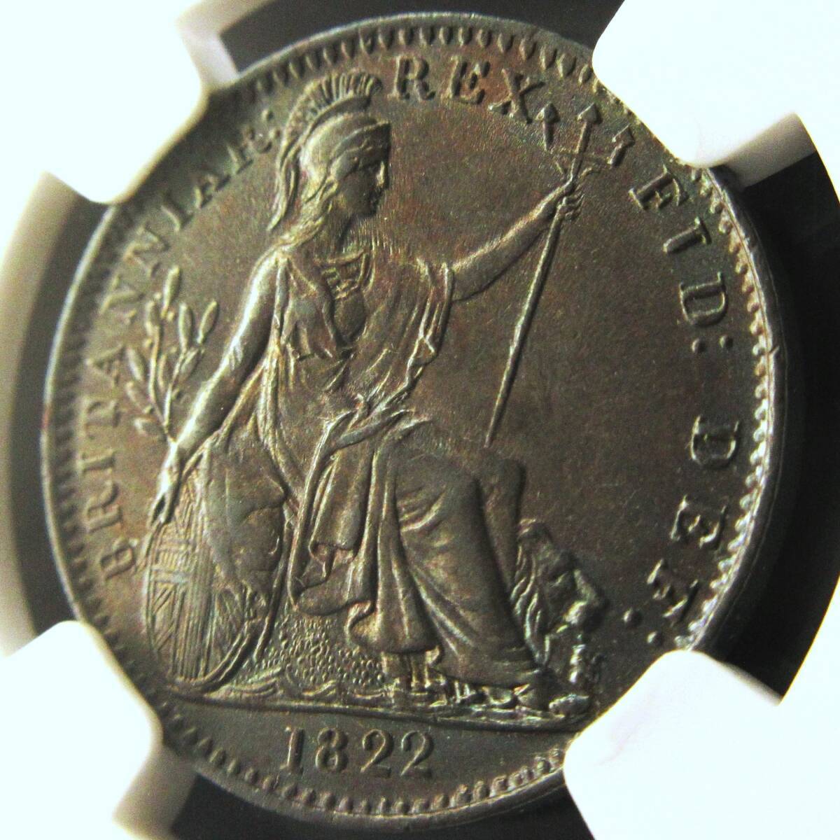 美品❗️イギリス1ペニー銀貨（マウンディ銀貨）1862年※ダブル