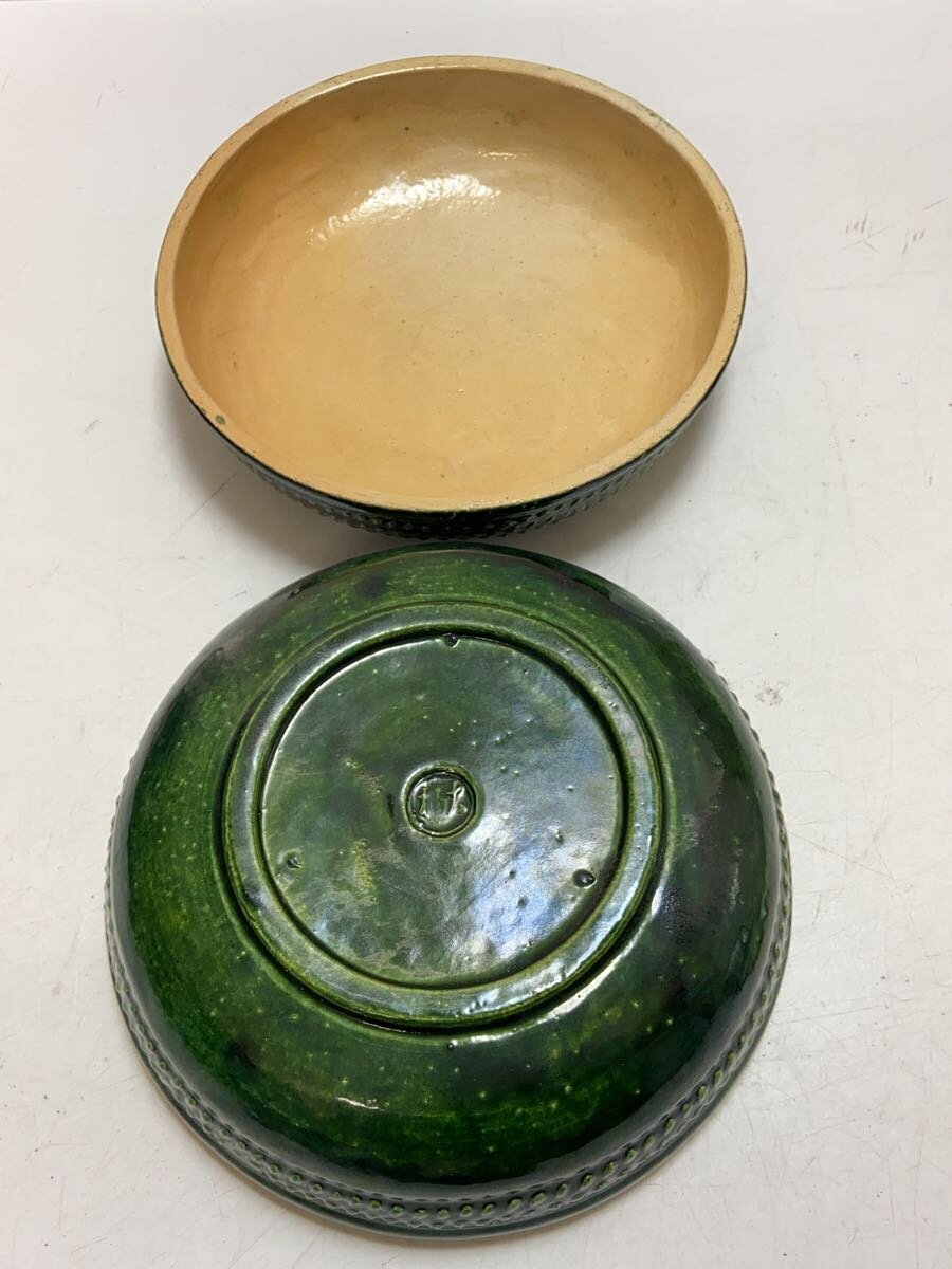 その他ブランド / 九代大樋長左衛門/福之字喰籠/菓子器/GRN 九