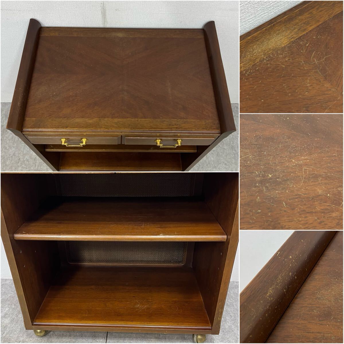 EFK44 マルニ木工 地中海シリーズ 5406 サイドチェスト 電話台 FAX