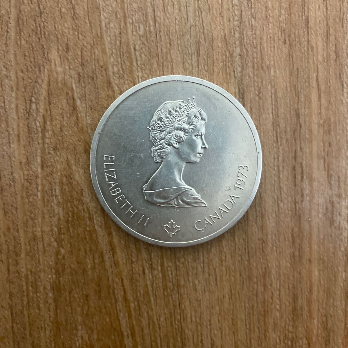 1976モントリオールオリンピック記念銀貨10ドルエリザベス2世肖像 1976