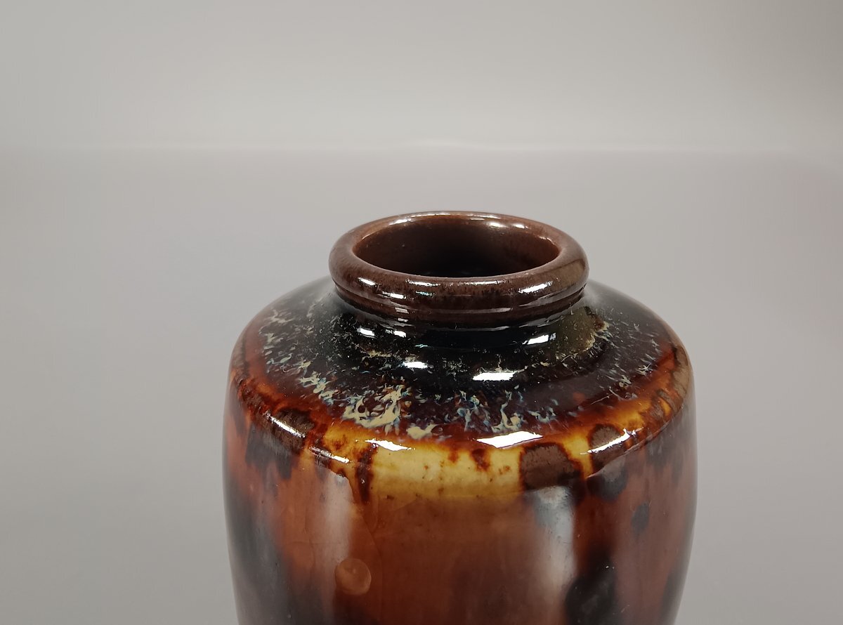 桶谷定一 茶入 肩衝 仕覆 京焼 共箱 茶道具