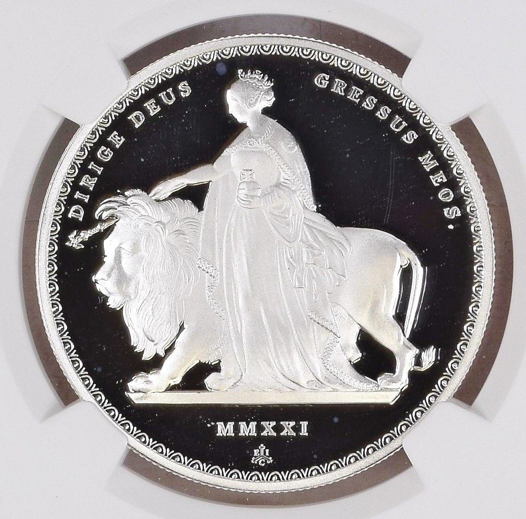 2021年 ウナとライオン 1ポンド 1オンス 銀貨 NGC PF69 ULTRA CAMEO FR