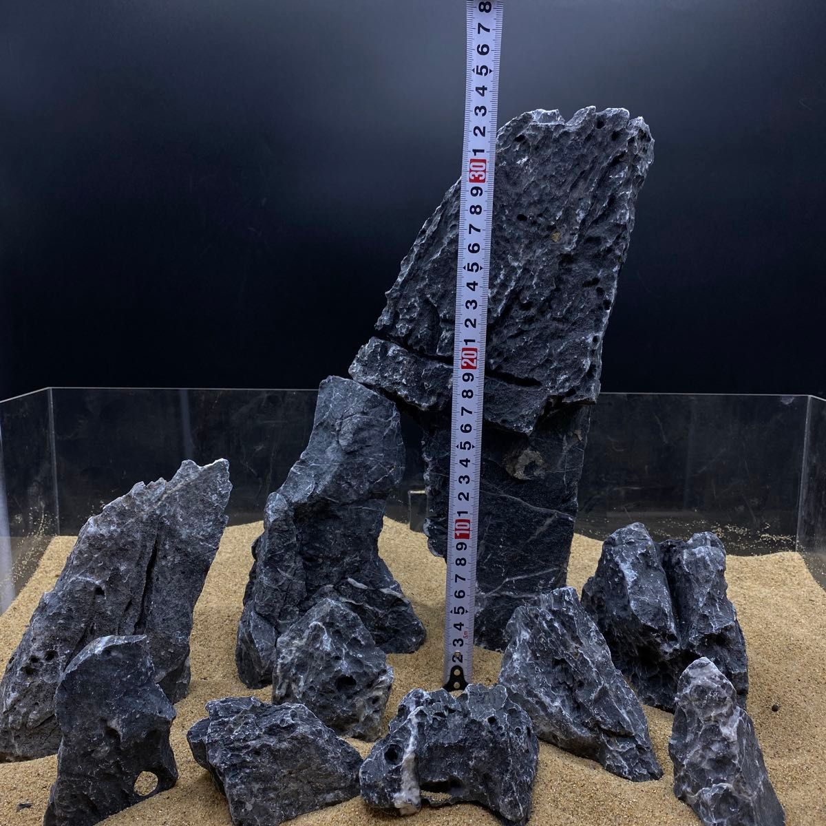 MSS-5670青龍石レイアウトセット 酸処理済み龍王石 竜王石