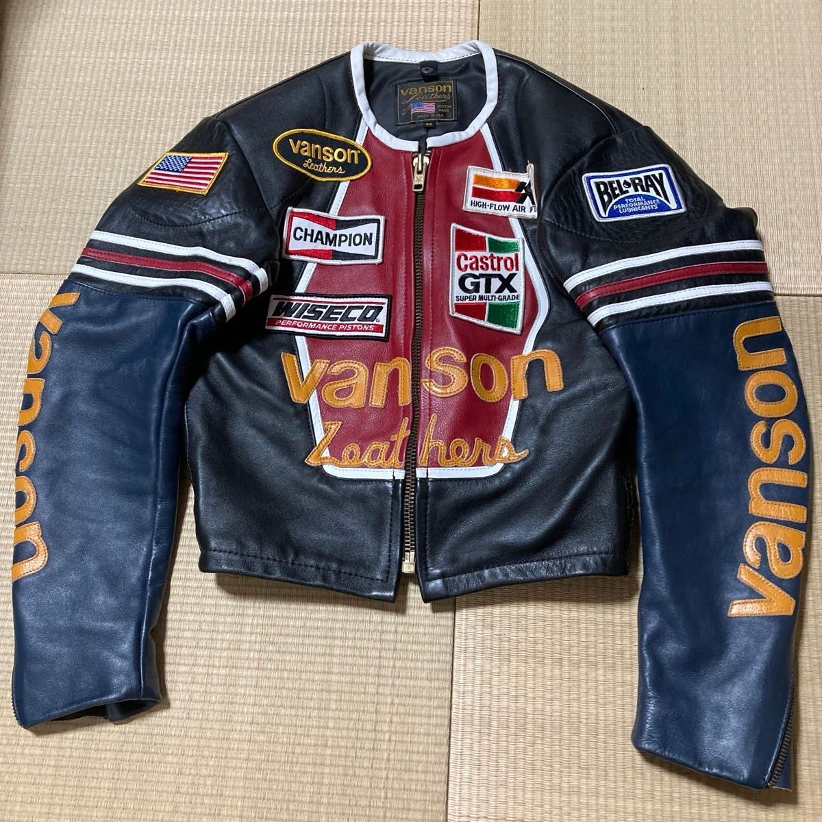 vanson レザージャケット ライダース サイズ36 アリシアキーズ