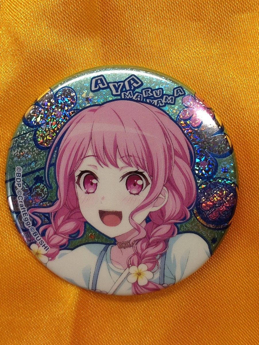 バンドリ 缶バッジ EXCITING ver 丸山彩 ヴィレヴァン ヴィレッジ