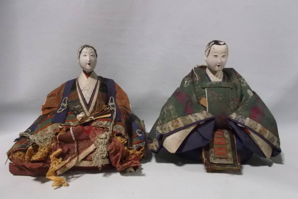 明治の大型雛人形 アウトレット アンティーク 100年 古今雛 明治〜大正