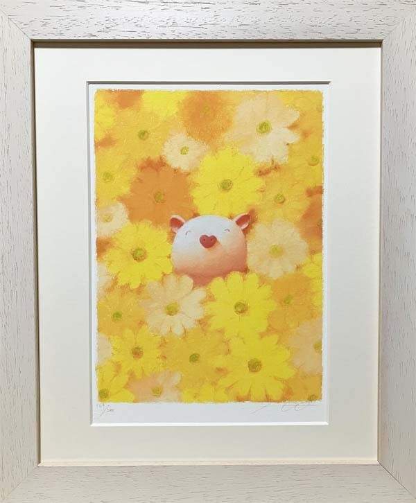 ふうか！ ジクレー版画 天使のいる季節 花色の天使 渡辺宏 本付き