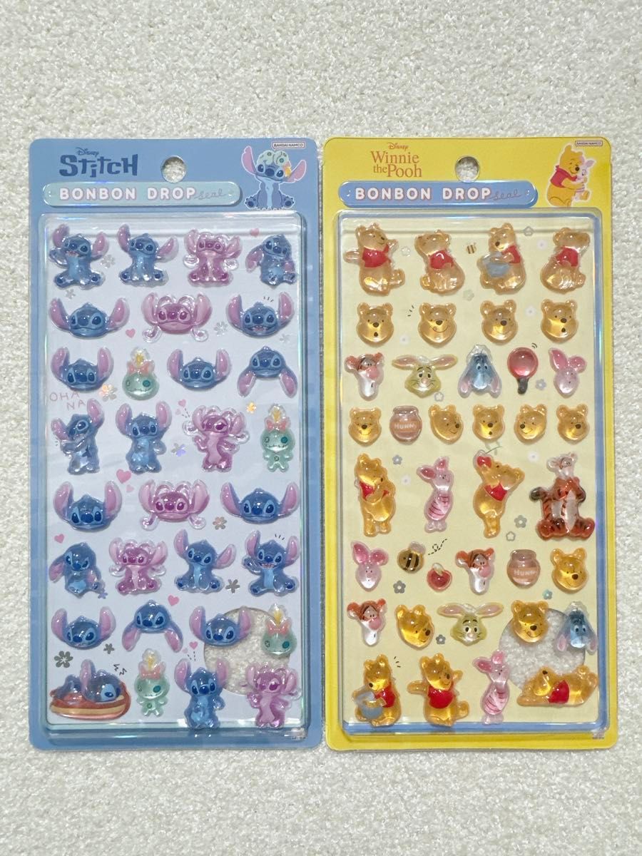 ディズニー ボンボンドロップシール 8点セット】大人気キャラクター