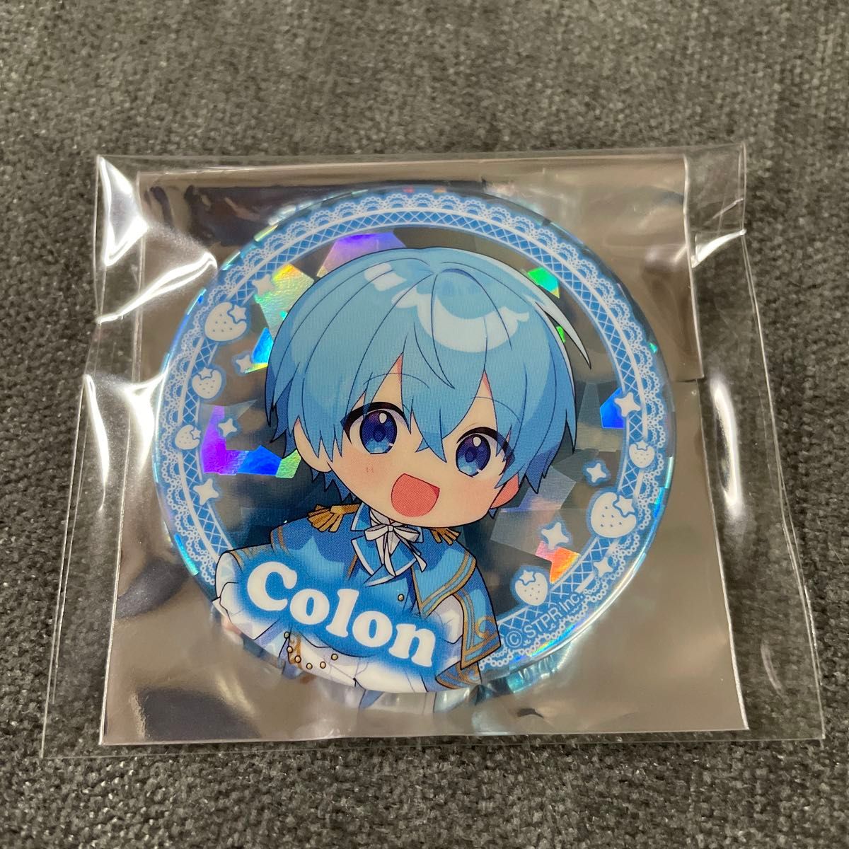 すとぷり ころん ホログラム デフォ ミニキャラ プレミアム缶バッジ す