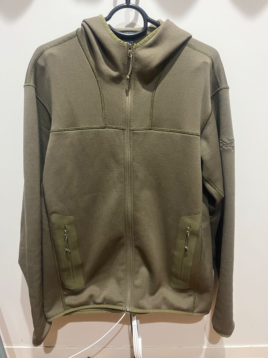 アークテリクスリーフナガフーディ フルジップパーカー クロコダイル S