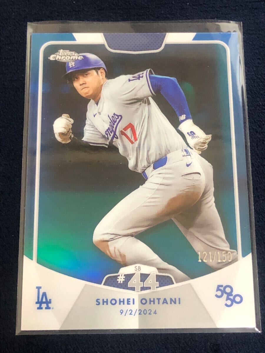 2024 Topps Chrome 50/50 大谷翔平 ストア 150枚限定 ブルー topps