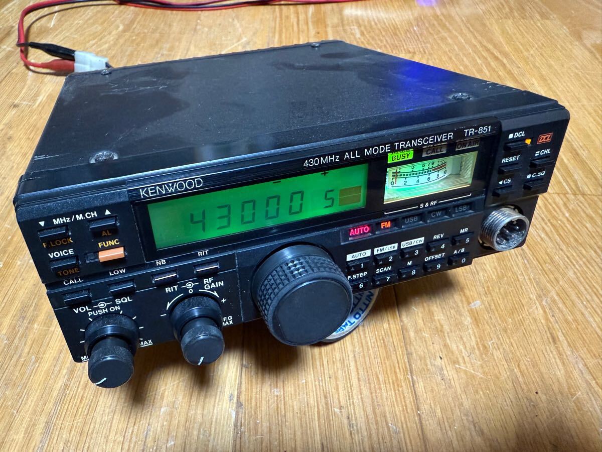 動作品】TR-851 TRIO KENWOOD 430MHz ALL MODE 安い 通販