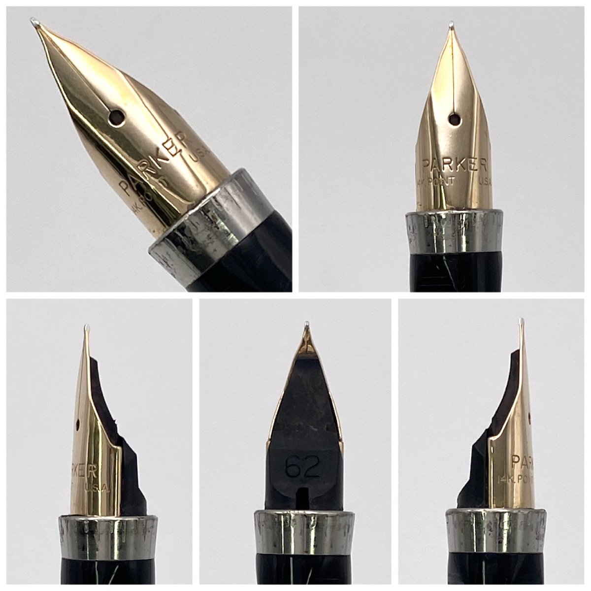 パーカー PARKER ペン先 14K ニブ XF 筆記可 シズレ14K GF