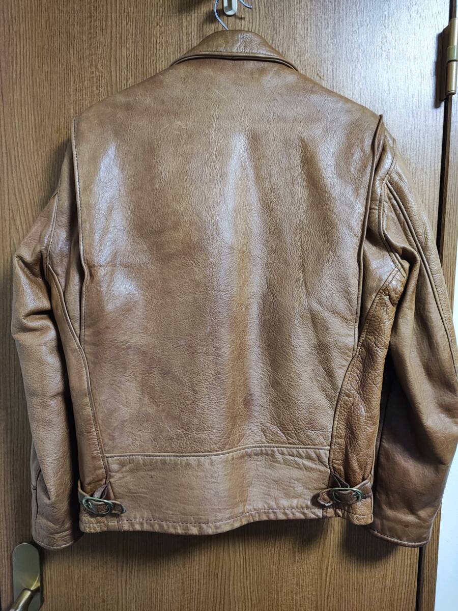ビンテージ SCHOTT ショット AT101 シングルライダースジャケット 38