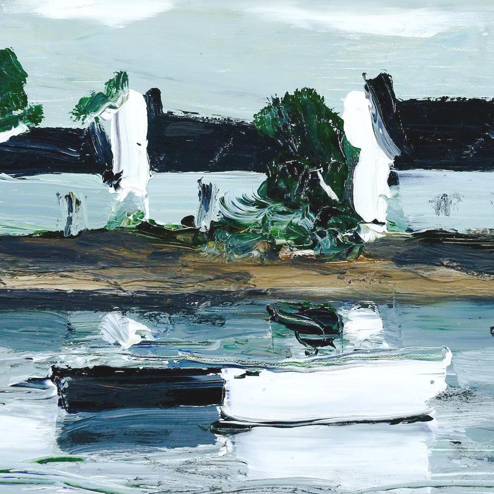 ジョルジュ・ラポルト(Georges Laporte)港風景 風景画 リトグラフ(版画