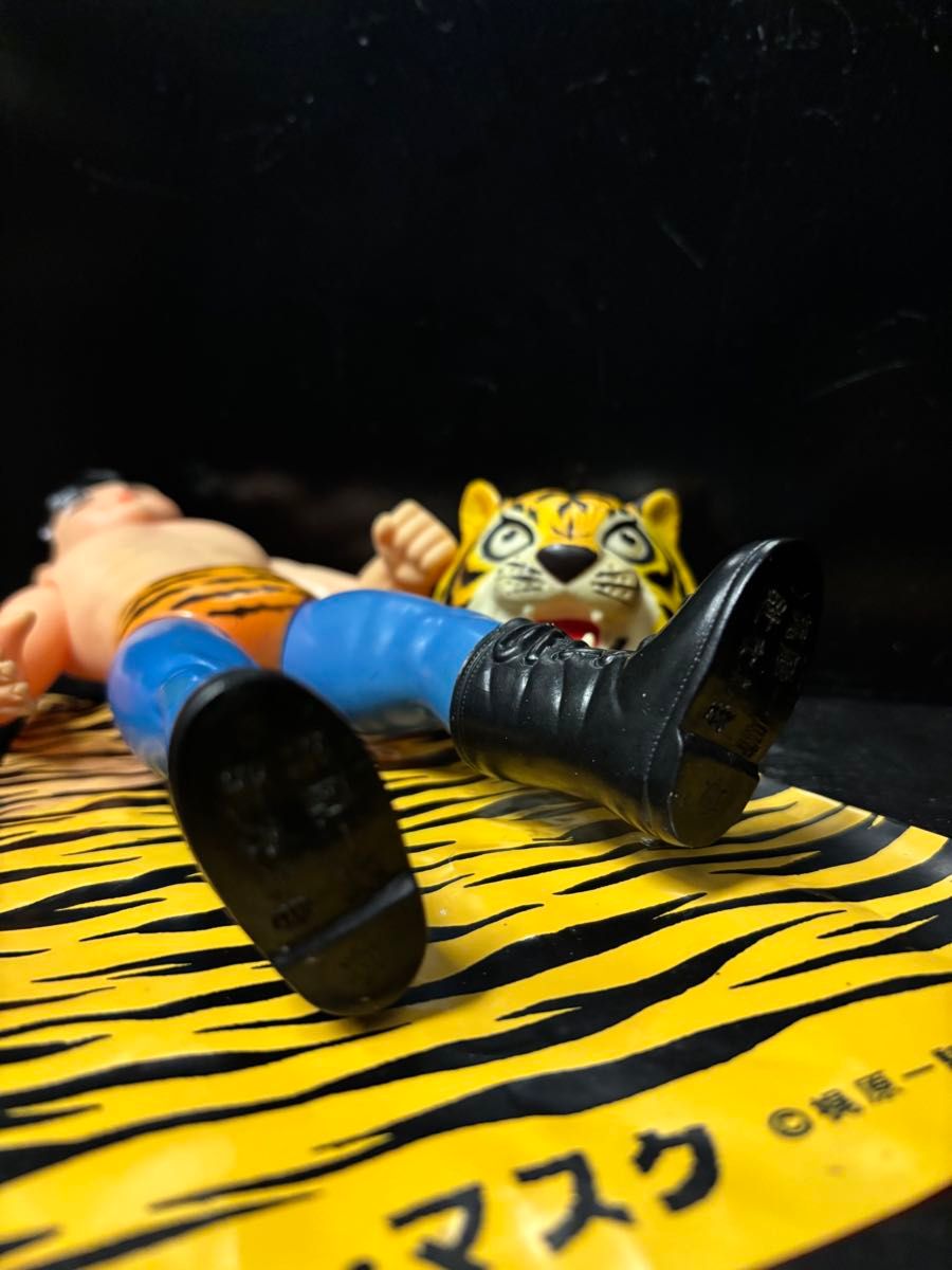 タイガーマスク ソフビ 中嶋製作所 当時物 スタンダードサイズ 面取れ