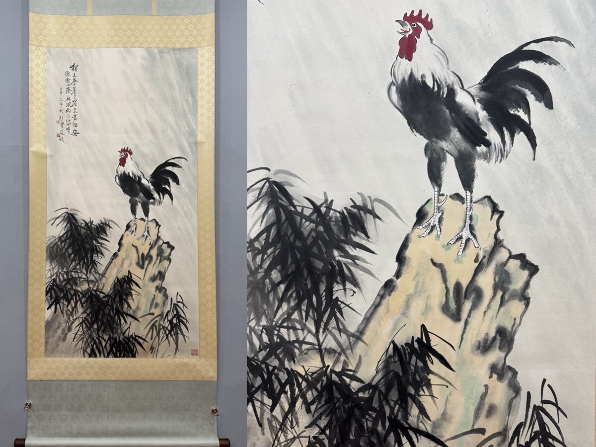 中国美術・純手描き 名家 徐悲鴻 鷹図・鷹絵・書道品・珍品画・肉筆