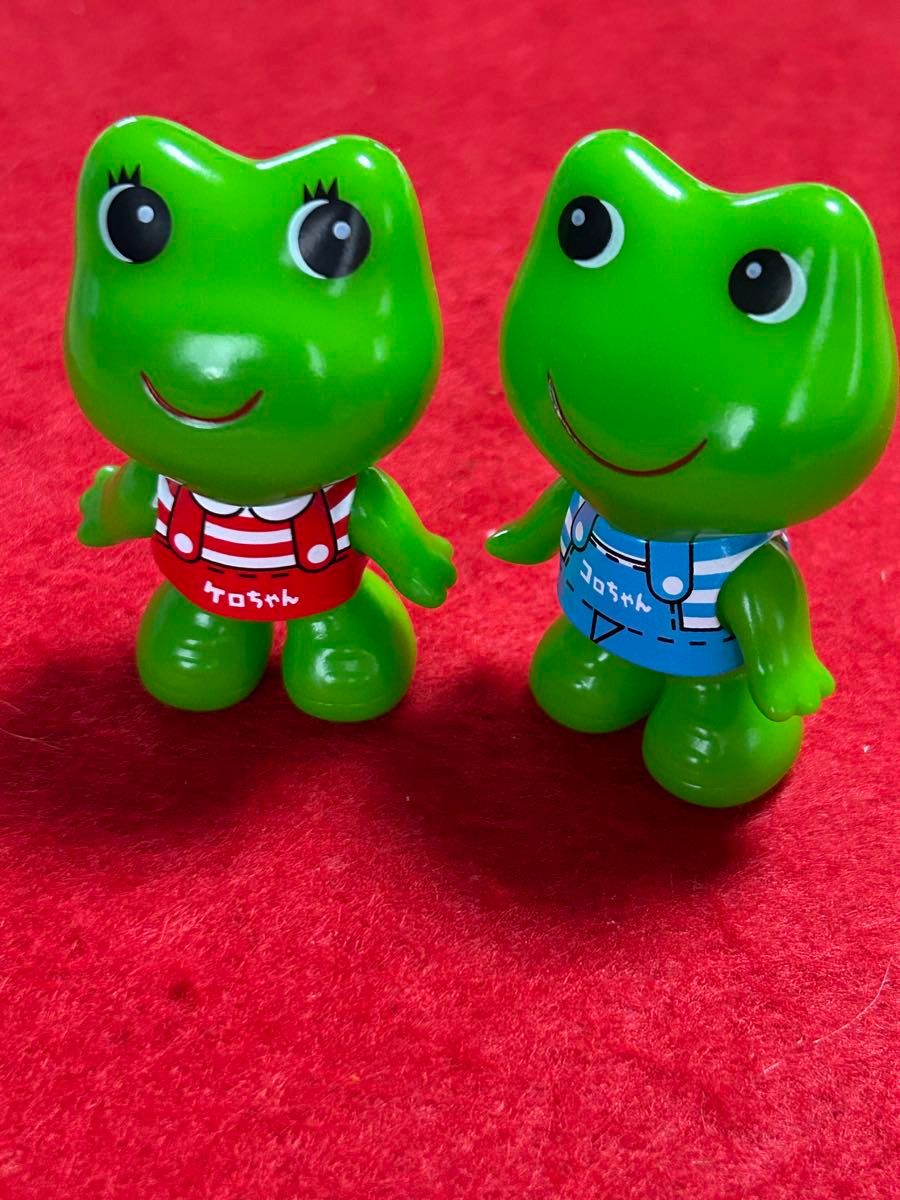 レトロ ケロヨン ケロちゃん コロちゃん ソフビ人形 カエル フィギュア