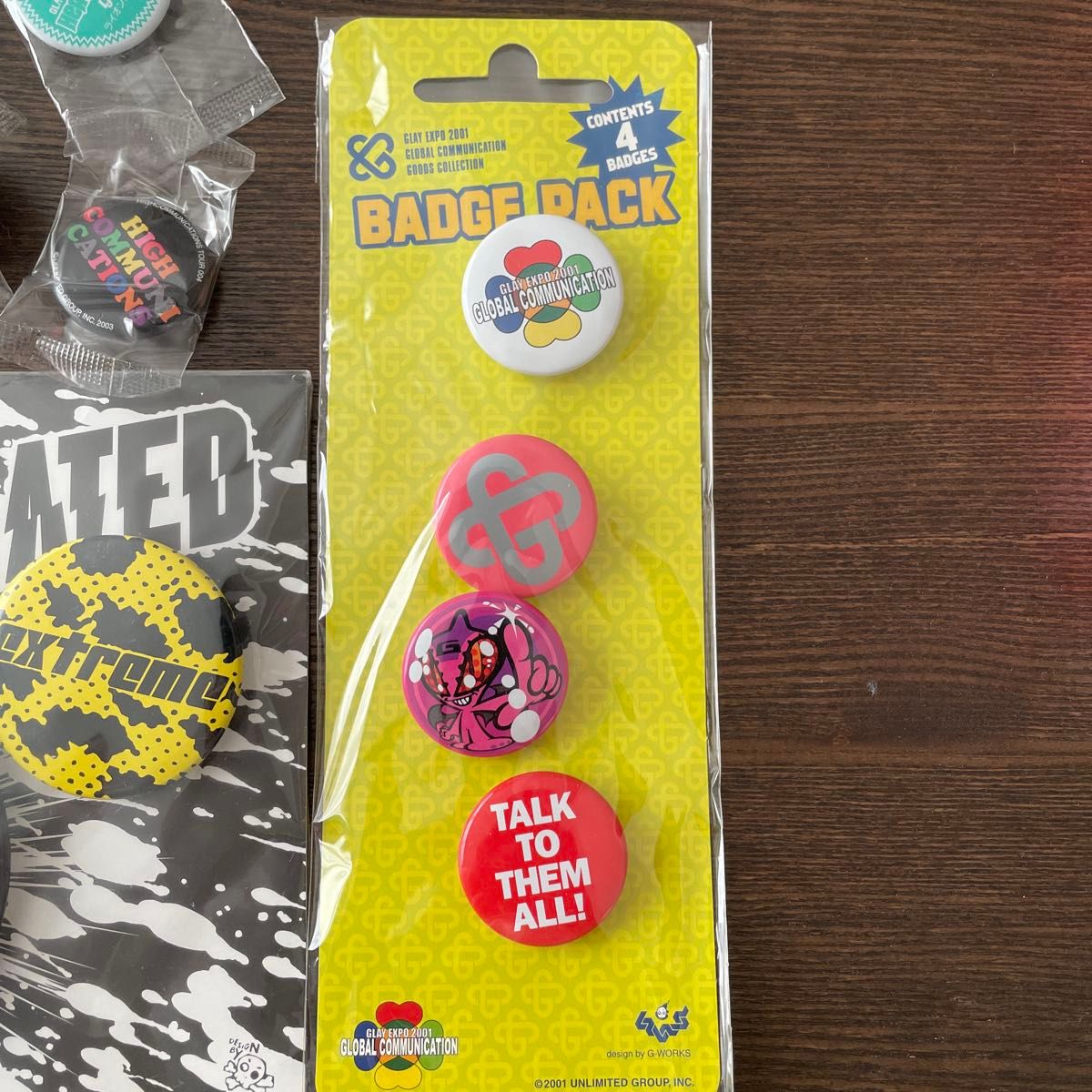 GLAY DRIVE CAFE 限定 缶バッジ ガチャ コンプリートセット