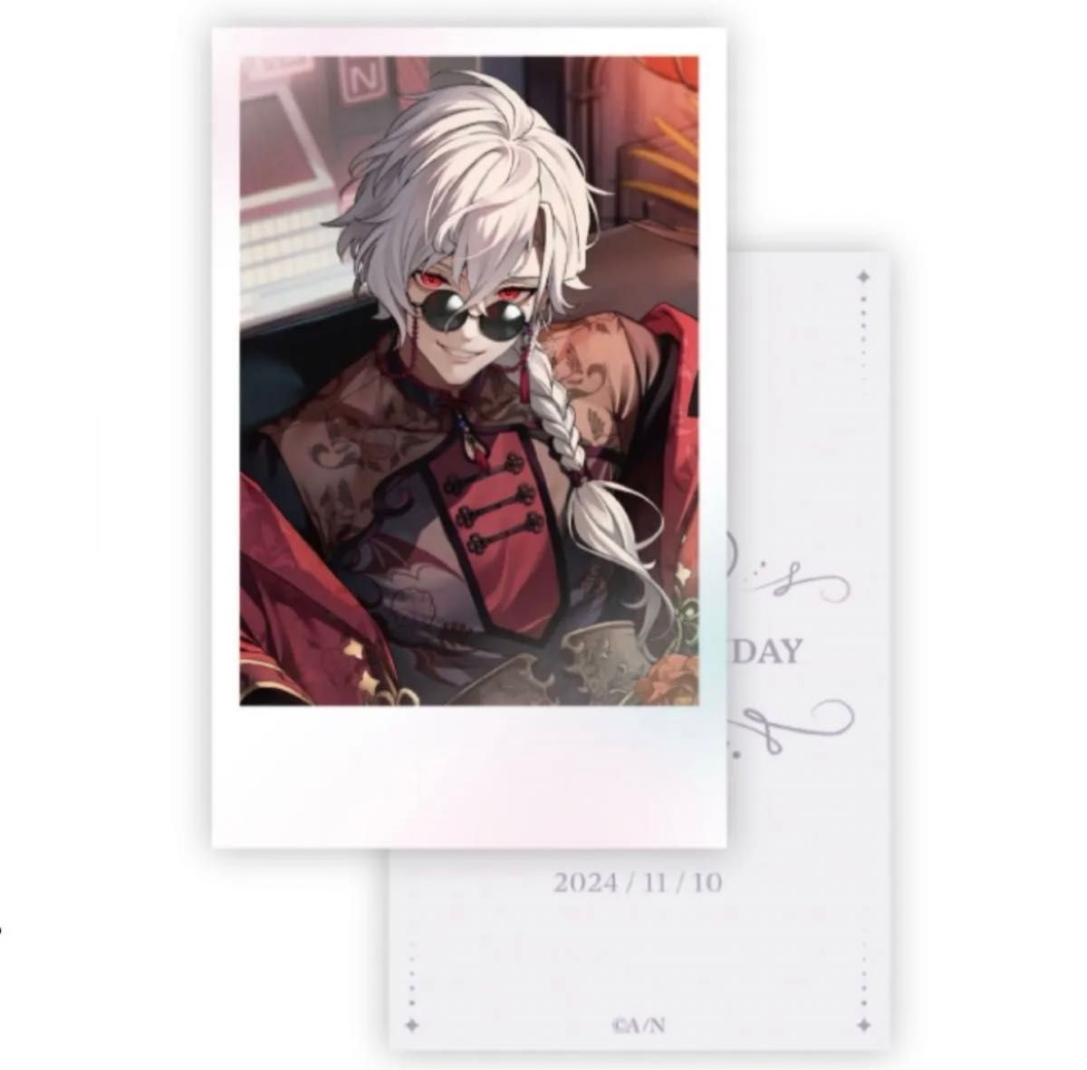 誕生日グッズ＆ボイス2024 缶バッジ&チェキ風カード 葛葉 誕生日グッズ