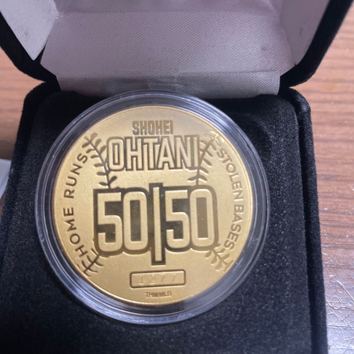 ドジャース 大谷翔平 50-50達成記念ゴールドコイン(24ktゴールドメッキ