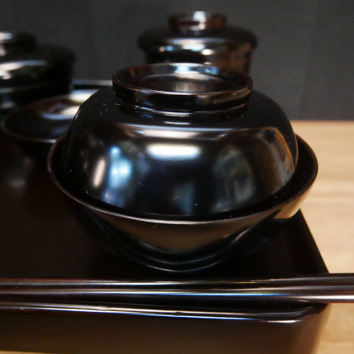 御霊供膳 輪島塗 極上本堅地 布着 能登輪島 昭和初期 岡崎市