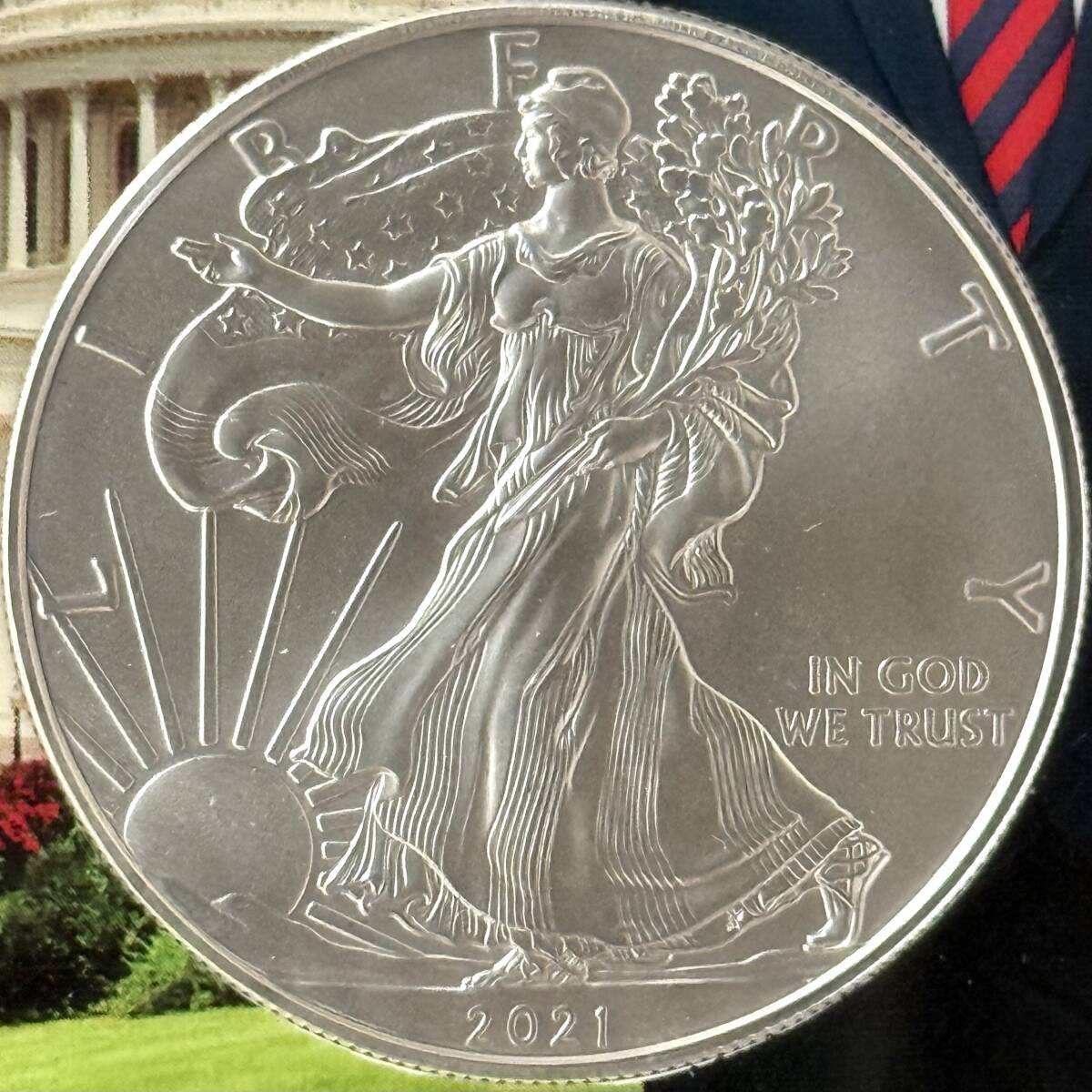 NGC最高鑑定☆2021年アメリカ1ドル シルバーイーグル銀貨☆PF70UC