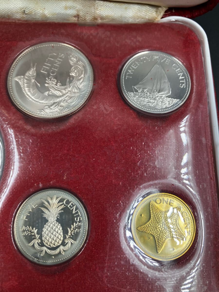1974 バハマ連邦 貨幣 プルーフ 銀貨 バハマ 記念コイン 貨幣セット