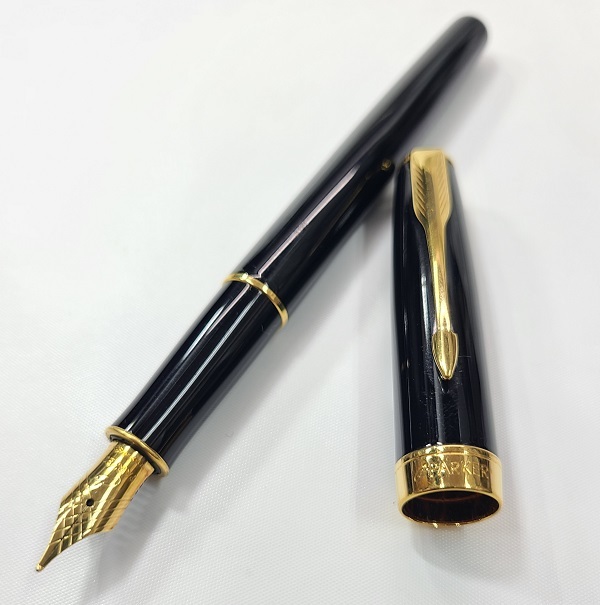 PARKER SONNET 万年筆セット インク付き、18金750