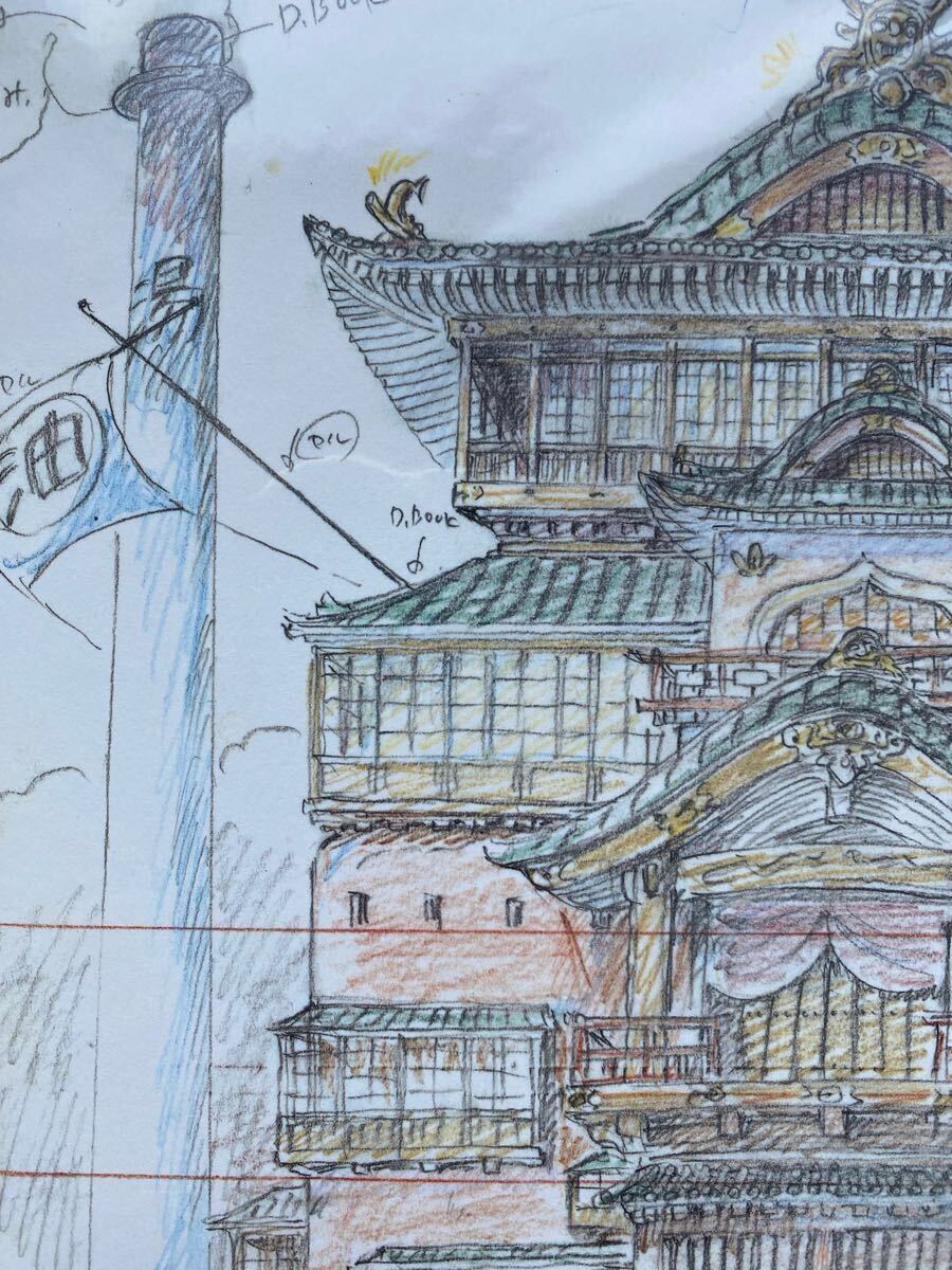 ジブリのレイアウト展 実寸レプリカ 千と千尋の神隠し スタジオジブリ