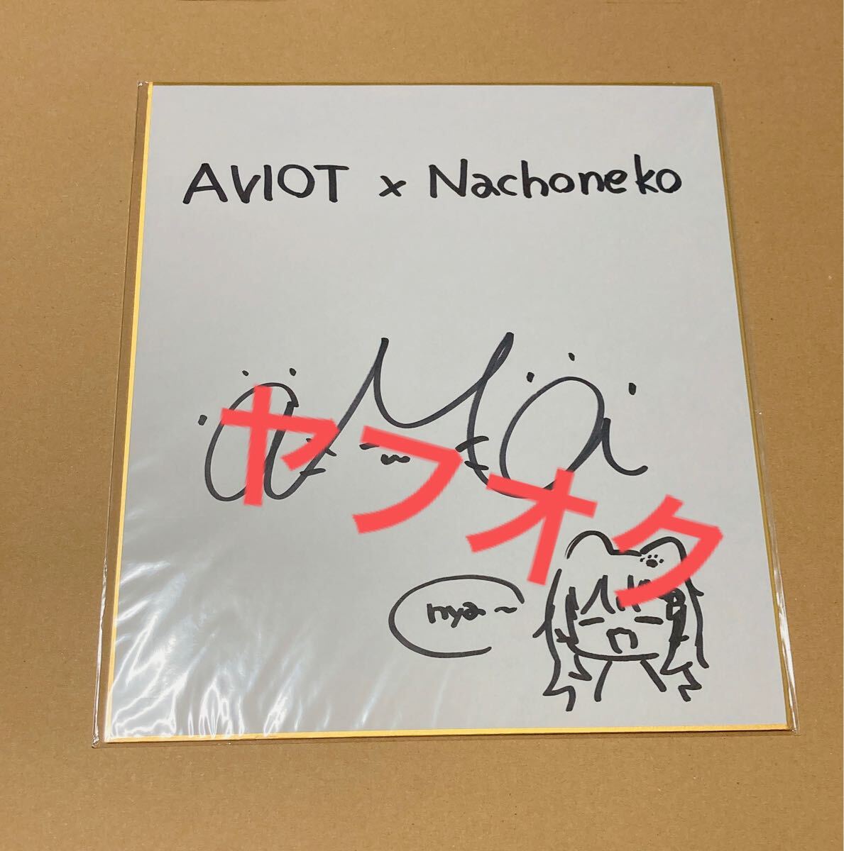 なちょ猫 誕生日記念グッズ 直筆サイン入り nachoneko なちょ猫 誕生日